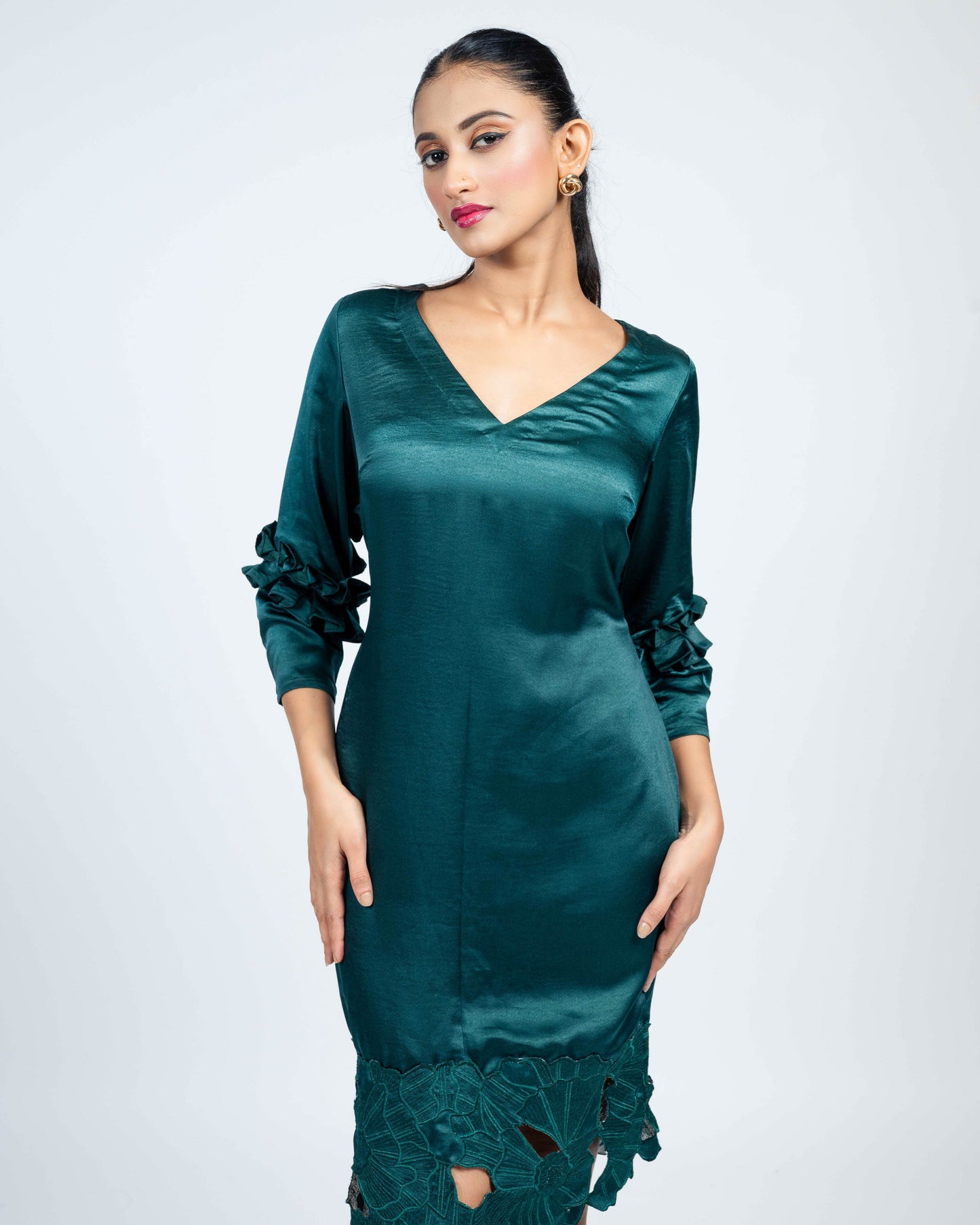 Floral Cutout shift dress