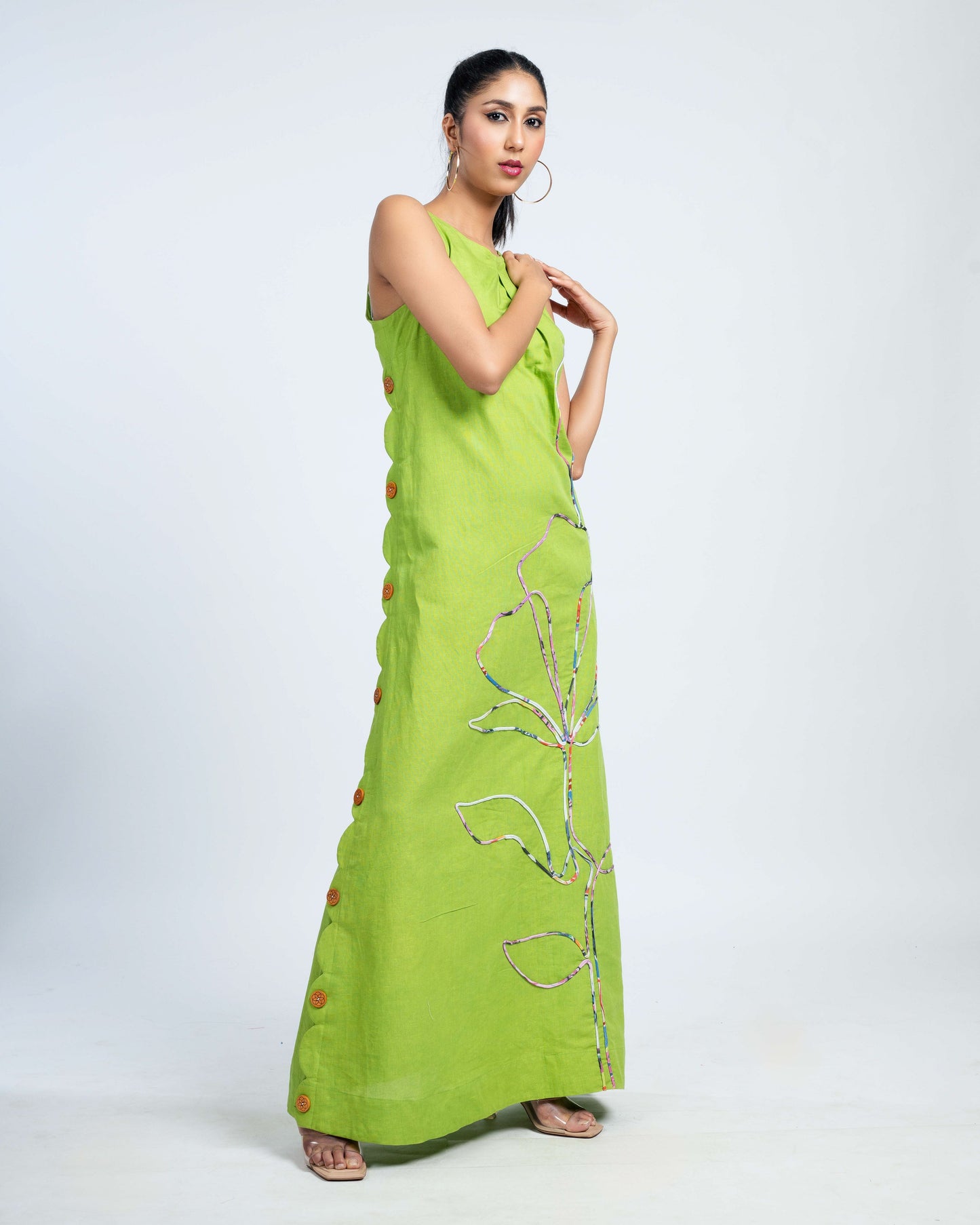 Pure linen maxi dress