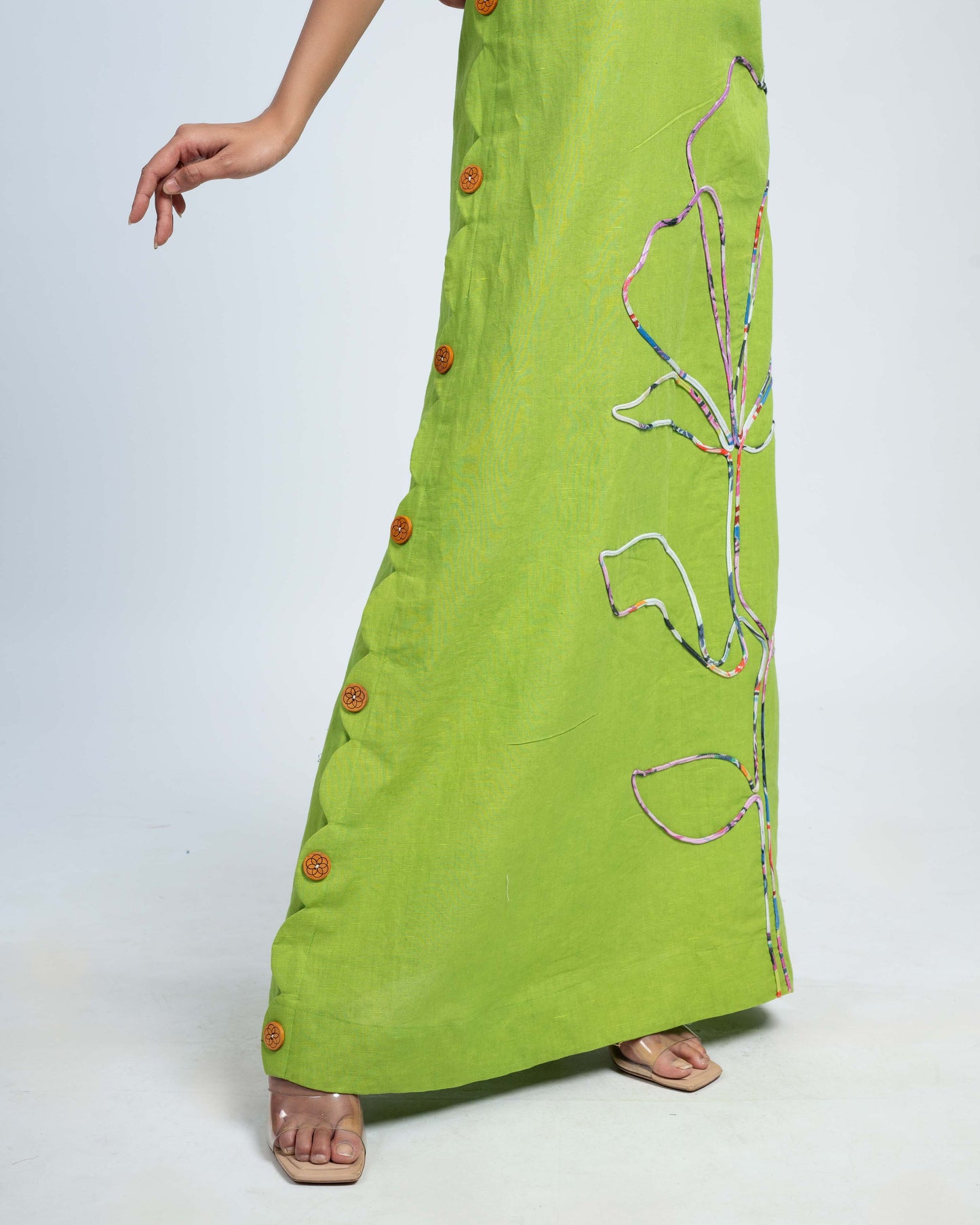 Pure linen maxi dress