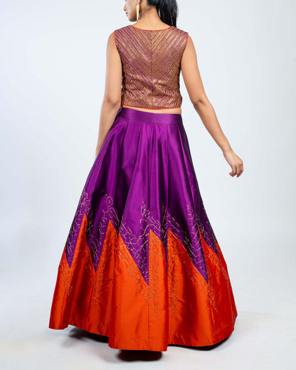 Waist coat with skirt set