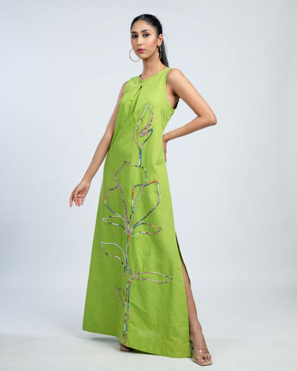 Pure linen maxi dress