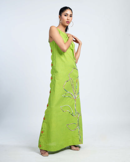 Pure linen maxi dress